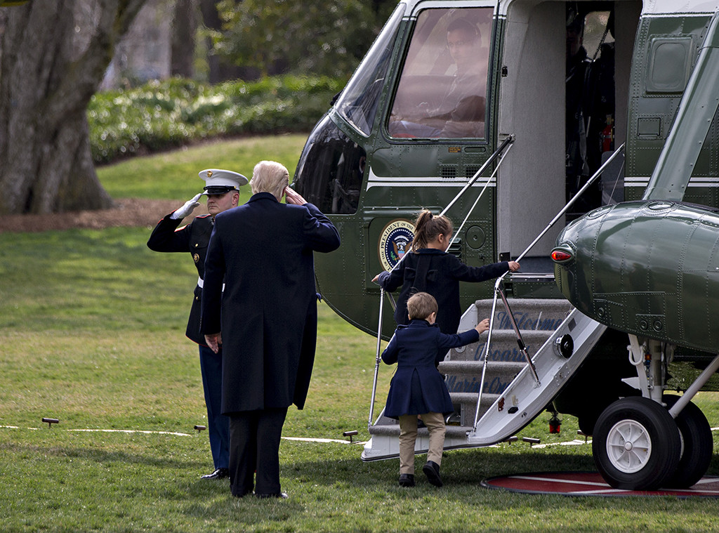 Donald Trump, Arabella Kushner, Joseph Kushner, Marine One Donald Trump, Arabella Kushner, Joseph Kushner, Marine One